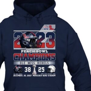 2023 Peach Bowl Champions Ole Miss Rebels 38 – 25 Penn State Nittany Lions December 30, 2023 Mercedes-Benz Stadium T-Shirts