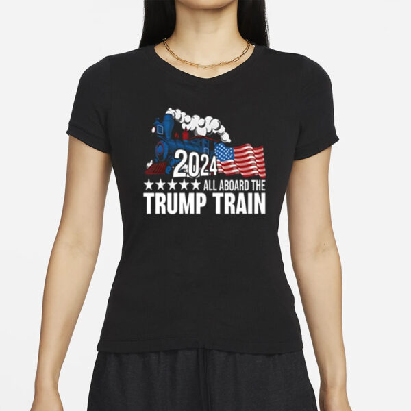 2024 All Aboard The Trump Train T-Shirt