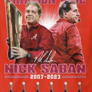 Alabama Crimson Tide Nick Saban 2007 – 2023 Thank You For The Memories Shirts