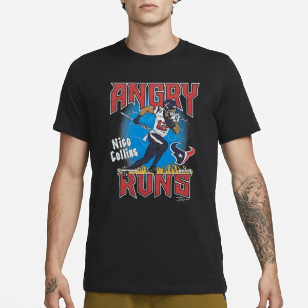 Angry Runs Texans Nico Collins T-Shirt3