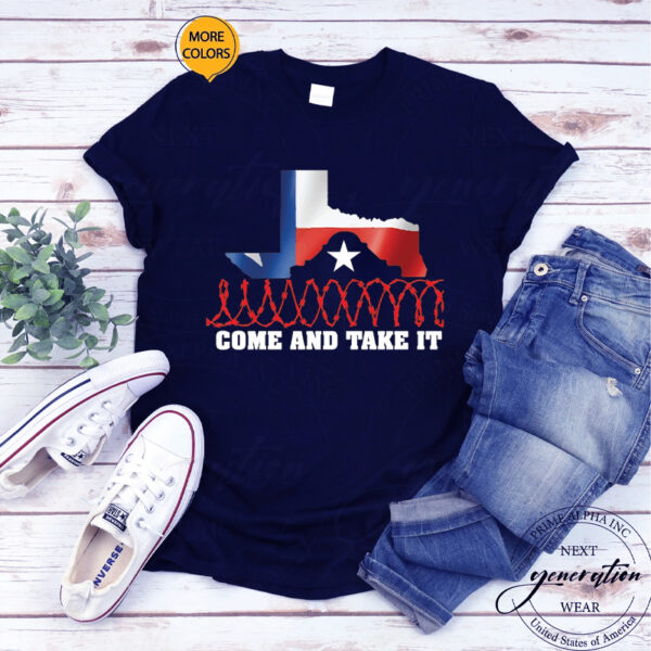 Attorney General Ken Paxton Come And Take It Razor Wire Texas T-Shirt