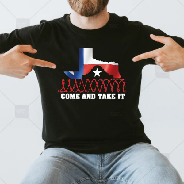 Attorney General Ken Paxton Come And Take It Razor Wire Texas T-Shirt1