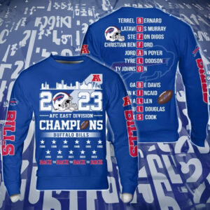 Bills 2023 AFC East Division Champs Back To Back 3D Sweatshirt