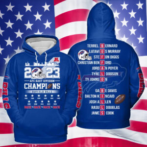 Bills AFC East Division Champions 2023 3D Hoodie