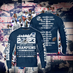 Cowboys 2023 Nfc East Champions 3D Sweatshirts 2023