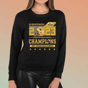 Go Mountaineers 2023 Duke’s Mayo Bowl Champions T-Shirt