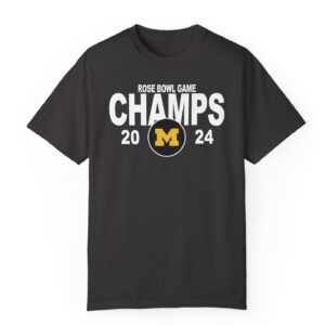 Michigan Wolverines Jordan Brand College Football Playoff 2024 Rose Bowl Champions Locker Room Shirt