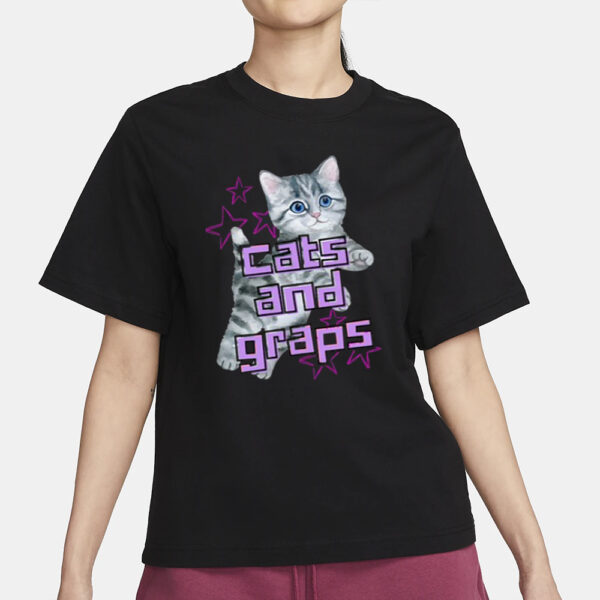 Wrassletrash Cats And Graps T-Shirt1