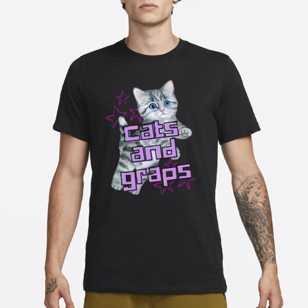 Wrassletrash Cats And Graps T-Shirt3