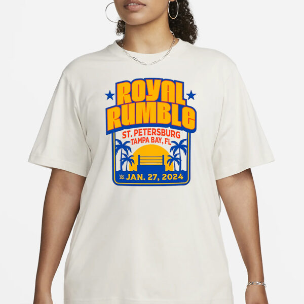 Wwe Sportiqe Royal Rumble 2024 T-Shirt3