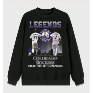 Legends Colorado Rockies Walker And Helton Thank You For The Memories T Shirt