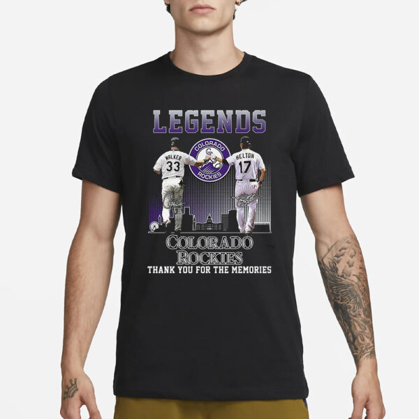 Legends Colorado Rockies Walker And Helton Thank You For The Memories T Shirt3