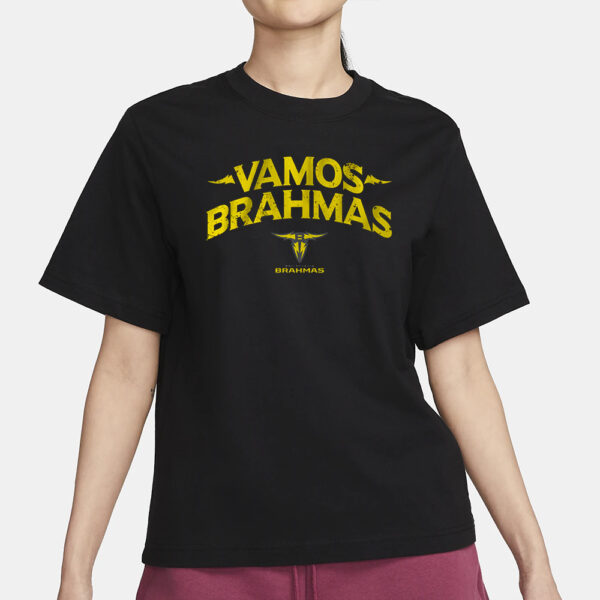 SAN ANTONIO BRAHMAS UFL VAMOS BRAHMAS T-SHIRT1