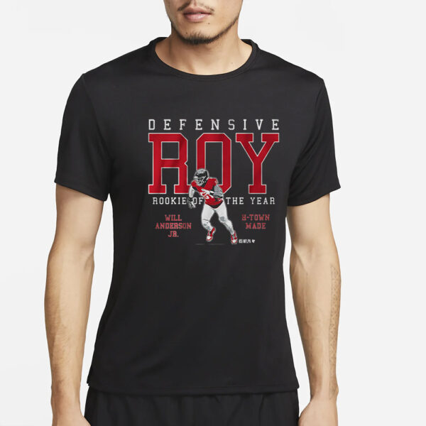 WILL ANDERSON JR ROOKIE OF THE YEAR T-SHIRT2