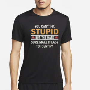 You Can’t Fix Stupid But The Hats Sure Make It Easy To Identify T-Shirt2