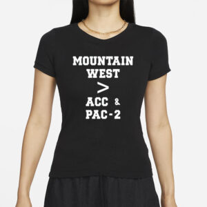 A Tailgate Report Wearing Mountain West Acc & Pac-2 T-Shirts