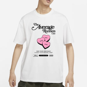 AVERAGE RUNNERS LOVE HEARTS T-SHIRT1