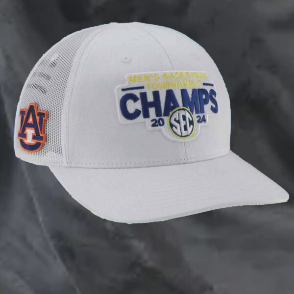 Auburn Men’s Basketball Tournament Champions SEC 2024 Trucker Hat1