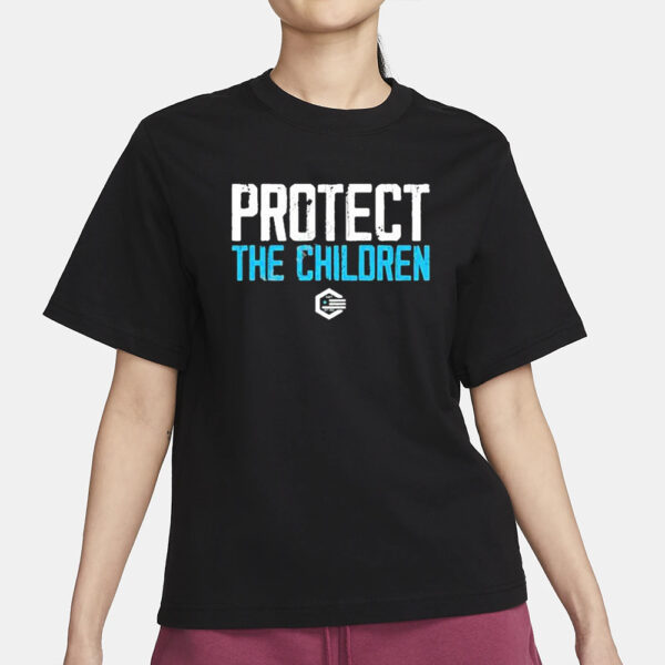 Wearing Protect The Children T-Shirt1