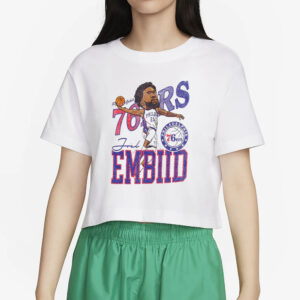 76ers Joel Embiid Caricature T-Shirt4