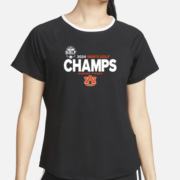 Auburn Tigers 2024 Sec Men’s Golf Tournament Champions Locker Room T-Shirt2