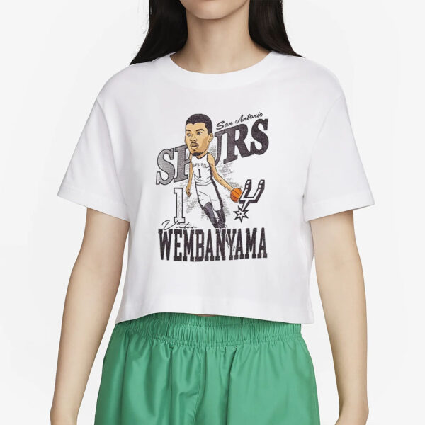 Spurs Victor Wembanyama Caricature T-Shirt4