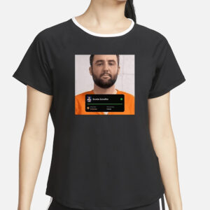 +1 Arrest Funny Scottie Scheffler Mug Shot T-Shirt2