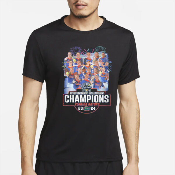 2024 Southeastern Conference Softball Tournament Champions Florida Gators T-Shirt2