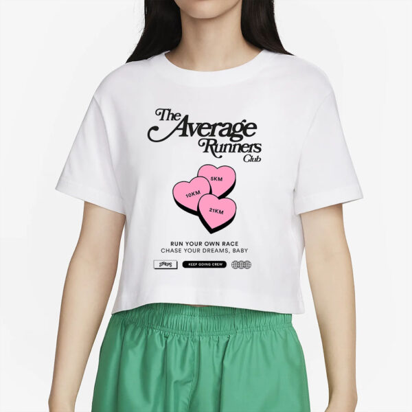 AVERAGE RUNNERS LOVE HEARTS T-SHIRT2