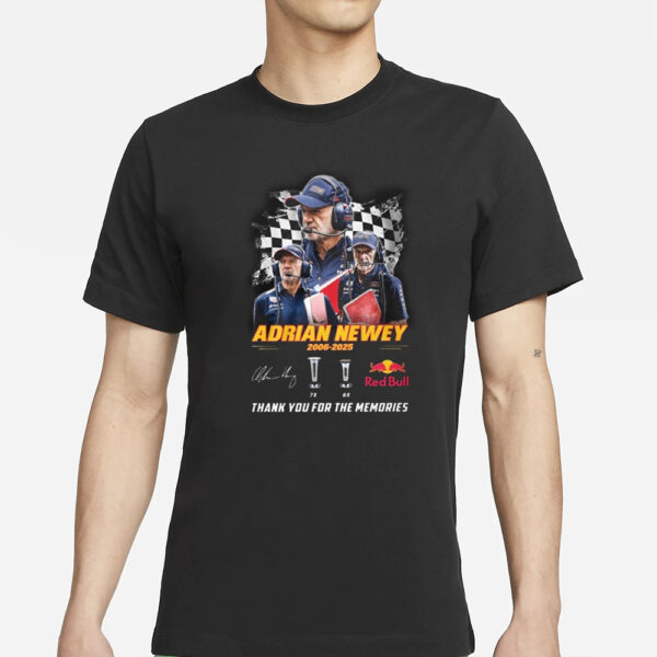 Adrian Newey 2006-2025 Thank You For The Memories T-Shirt