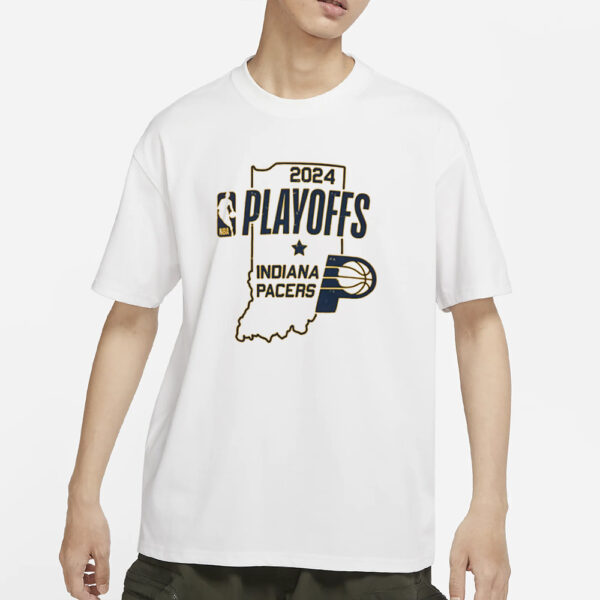 Adult Indiana Pacers 2024 NBA Playoffs State of Mind Round 2 T-Shirt s