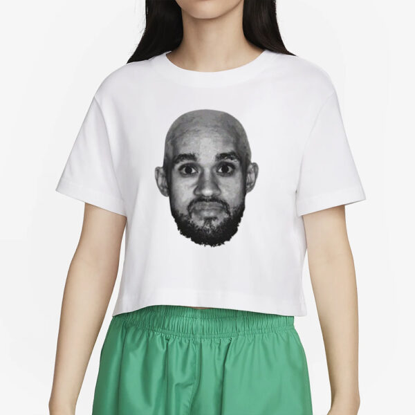 Bald Derrick White Funny Face Boston T-Shirt2