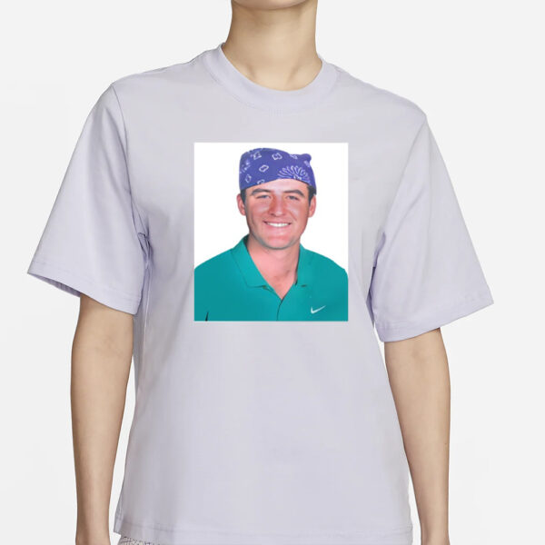 Scottie Scheffler High-Fiving Fans Wearing Prison Mike Mugshot T-Shirt2