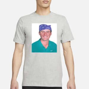 Scottie Scheffler High-Fiving Fans Wearing Prison Mike Mugshot T-Shirt5