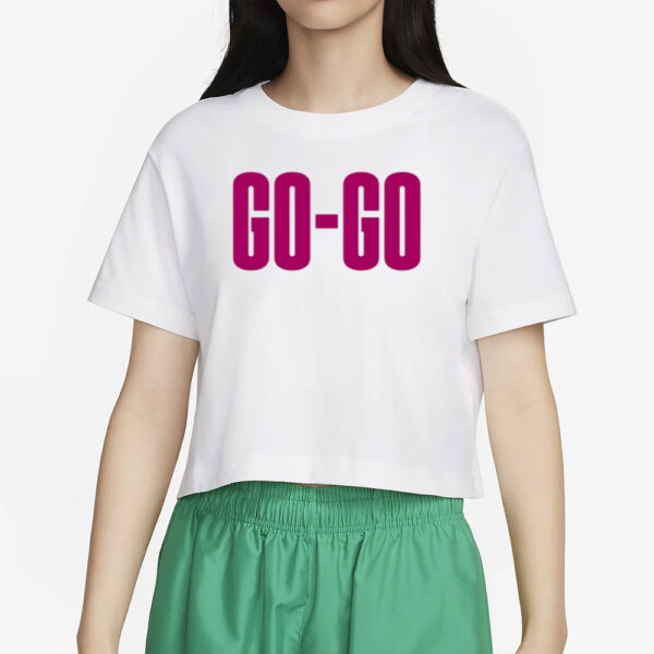 Wham Go-Go With Pink Text T-Shirt4