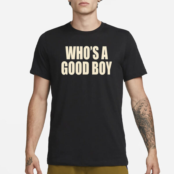 Who's A Good Boy Orange T-Shirt1