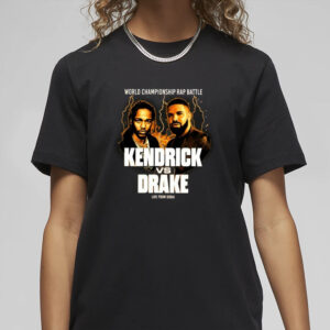 World Champion Rap Battle Kendrick Vs Drake Live From Dubai T-Shirt3