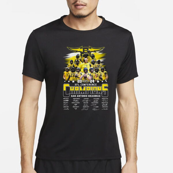 2024 Xfl Conference Champions San Antonio Brahmas T-Shirt2