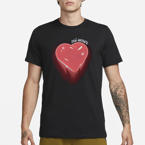 Anitta Press Jvke Mi Amor Heart T-Shirt1