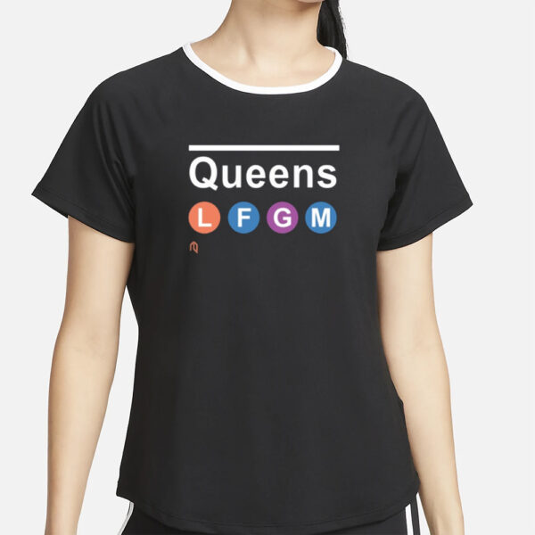 Athlete Logos Queens Lfgm Purple T-Shirt5