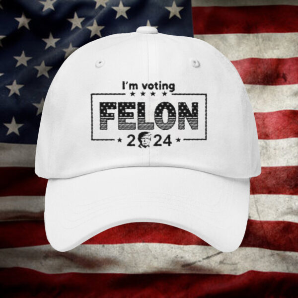 Donald Trump Im Voting Felon 2024 Embroidered Hat2