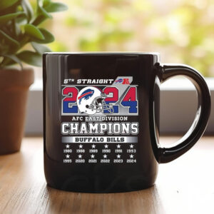 Bills 2024 5th Straight AFC East Division Champions Mug1