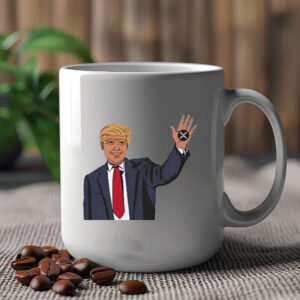 Zach Rector Wearing Trump Xrp Mug 2024