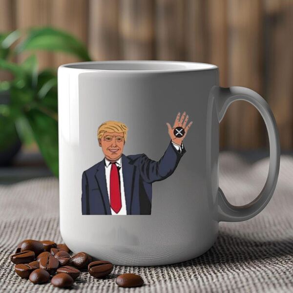 Zach Rector Wearing Trump Xrp Mug 2024